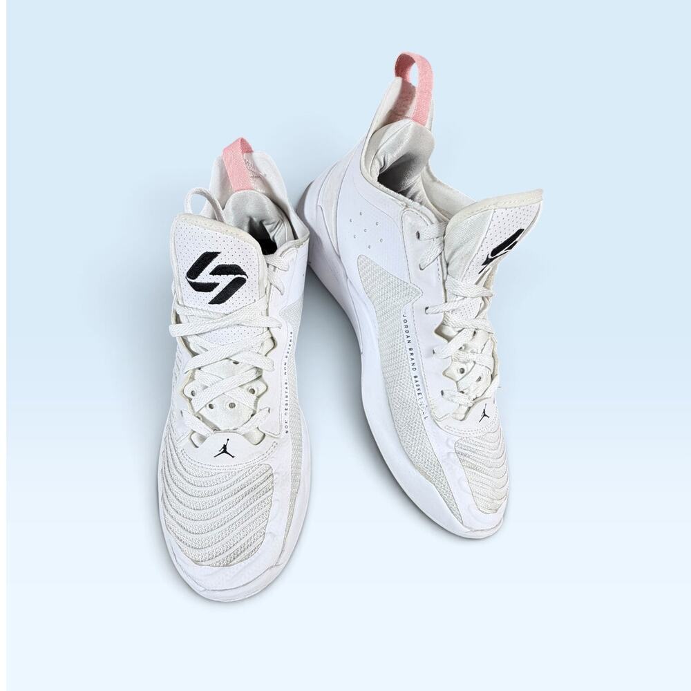 Jordan Luka 1 Dog Dad Men’s Size 11.5 White Black Pink Basketball Shoes